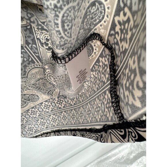 Roz & Ali Paisley Print Tunic top shirt size  2X  3/4 Sleeve Scoop Neck plus - Picture 3 of 4